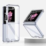 Per Samsung Galaxy Z Flip6 GKK Airbag Custodia per telefono a copertura totale (trasparente)