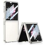 Per Samsung Galaxy Z Flip6 GKK Custodia per telefono PC con finestra grande ultrasottile integrata (trasparente)