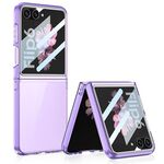 Per Samsung Galaxy Z Flip6 GKK Custodia per PC integrata ultrasottile con finestra grande (viola)