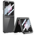 Per Samsung Galaxy Z Flip6 GKK Custodia per PC integrata ultrasottile con finestra grande (nera)