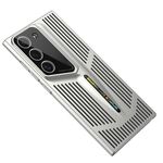Per Samsung Galaxy S22 5G Blade Cooling PC Custodia per telefono a copertura totale (argento titanio)