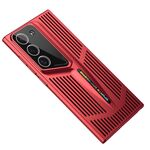 Per Samsung Galaxy S22 5G Blade Cooling PC Custodia per telefono a copertura totale (rosso)