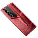Custodia per telefono a copertura totale per PC con raffreddamento Blade per Samsung Galaxy S22+ 5G (rosso)