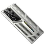 Per Samsung Galaxy S22 Ultra 5G Blade Cooling PC Custodia per telefono a copertura totale (argento titanio)