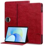 Custodia per tablet in pelle con fibbia Cat per Honor Pad 9 (rossa)