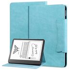Custodia per tablet in pelle con fibbia per gatti per Amazon Kindle Scribe da 10,2 pollici 2022 (blu cielo)