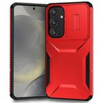 Custodia per telefono scorrevole Camshield per Samsung Galaxy S24+ 5G (rossa)