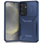 Custodia per telefono scorrevole Camshield per Samsung Galaxy S24+ 5G (blu)
