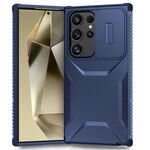 Custodia per telefono scorrevole Camshield per Samsung Galaxy S24 Ultra 5G (blu)