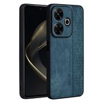 Per Xiaomi Redmi 13 4G Global AZNS Custodia per telefono con sensazione di pelle in rilievo 3D (verde scuro)