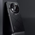 Per Xiaomi 14 Ultra Plain Custodia in pelle per PC (nero)