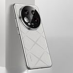 Per Xiaomi 14 Ultra Plain Custodia in pelle per PC (bianco)