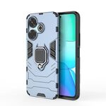 Per Xiaomi Redmi 13 4G / Note 13R Supporto ad anello magnetico per PC + custodia per telefono in TPU (blu navy)