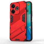 Per Xiaomi Redmi 13 4G Punk Armor 2 in 1 PC + custodia per telefono TPU con supporto (rosso)