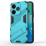 Per Xiaomi Redmi 13 4G Punk Armor 2 in 1 PC + custodia per telefono TPU con supporto (blu)
