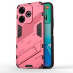 Per Xiaomi Redmi 13 4G Punk Armor 2 in 1 PC + custodia per telefono in TPU con supporto (rosso chiaro)