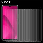 Per T-Mobile Revvl 7 5G 50 pezzi 0,26 mm 9H 2,5D Pellicola in vetro temperato