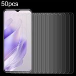 Per Oukitel C37 Pellicola in vetro temperato 50 pezzi 0,26 mm 9H 2,5D
