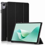 Custodia per tablet in pelle intelligente con supporto a 3 pieghe Custer Texture per Huawei MatePad 11.5S (nero)
