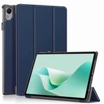 Custodia per tablet in pelle intelligente con supporto a 3 pieghe Custer Texture per Huawei MatePad 11.5S (blu scuro)
