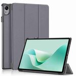 Custodia per tablet in pelle intelligente con supporto a 3 pieghe Custer Texture per Huawei MatePad 11.5S (grigio)
