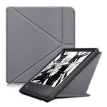 Per Kobo Libra Color 2024 Custodia smart tablet in pelle TPU con deformazione del colore solido (grigio)