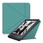 Per Kobo Libra Color 2024 Custodia smart tablet in pelle TPU con deformazione del colore solido (verde)