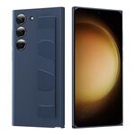 Custodia per telefono con supporto per cinturino in silicone per Samsung Galaxy S23+ 5G (blu)