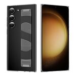 Custodia per telefono con supporto per cinturino in silicone per Samsung Galaxy S23+ 5G (trasparente)