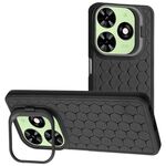 Per Infinix Smart 8 Custodia per telefono in TPU con supporto per lenti radianti a nido d'ape (nera)