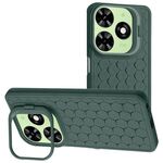 Per Infinix Smart 8 Custodia per telefono in TPU con supporto per lenti radianti a nido d'ape (verde)