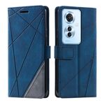Per OPPO Reno11 F Custodia per telefono in pelle con giuntura Skin Feel (blu)