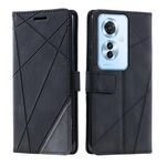 Per OPPO Reno11 F Custodia per telefono in pelle con giuntura Skin Feel (nera)