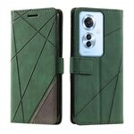 Per OPPO Reno11 F Custodia per telefono in pelle con giuntura Skin Feel (verde)