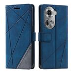 Per OPPO Reno11 Pro Custodia per telefono in pelle con giunture Global Skin Feel (blu)