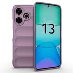 Per Xiaomi Redmi 13 4G Global Magic Shield TPU + custodia per telefono in flanella (viola)