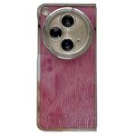 Per OPPO Find N3 PC Fibbia laterale + Increspatura Custodia per telefono a copertura totale in carta glitterata (Rosso)
