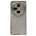 Per OPPO Find N3 PC Side Buckle+Ripples Glitter Paper Custodia per telefono a copertura totale (argento)