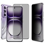 Per OPPO Reno12 Pro Global imak 3D curvo HD Pellicola protettiva in vetro temperato anti-spia a schermo intero