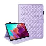 Custodia per tablet in pelle con reticolo romboidale per Lenovo Xiaoxin Pad Pro 12.7 (viola)