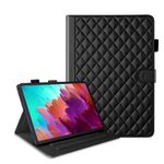 Custodia per tablet in pelle con reticolo romboidale per Lenovo Xiaoxin Pad Pro 12.7 (nero)