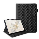 Custodia per tablet in pelle con reticolo romboidale per Honor Pad 9 (nera)