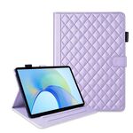 Custodia per tablet in pelle con reticolo romboidale per Honor Pad X9 / X8 Pro (viola)