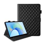 Custodia per tablet in pelle con reticolo romboidale per Honor Pad X9 / X8 Pro (nera)