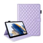Custodia smart tablet in pelle con reticolo romboidale per Samsung Galaxy Tab A8 10.5 (viola)