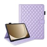 Custodia per tablet in pelle con reticolo romboidale per Samsung Galaxy Tab A9+ (viola)