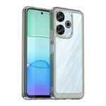 Per Xiaomi Redmi 13 4G Custodia per telefono in TPU ibrido acrilico serie colorata (grigio trasparente)