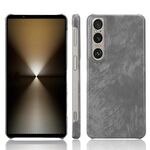 Per Sony Xperia 1 VI Custodia per telefono con cover posteriore con texture Litchi (grigio)