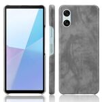 Per Sony Xperia 10 VI Custodia per telefono con cover posteriore Litchi Texture (grigio)