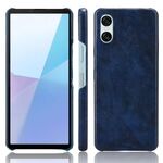 Per Sony Xperia 10 VI Custodia per telefono con cover posteriore in tessuto Litchi (blu)